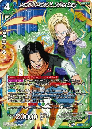Android 17 & Android 18, Limitless Energy (BT17-135) [Ultimate Squad] | Red Riot Games CA