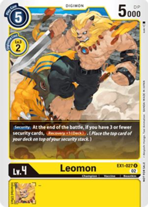 Leomon [EX1-027] (X Record Pre-Release Tournament) [X Record Pre-Release Promos] | Red Riot Games CA