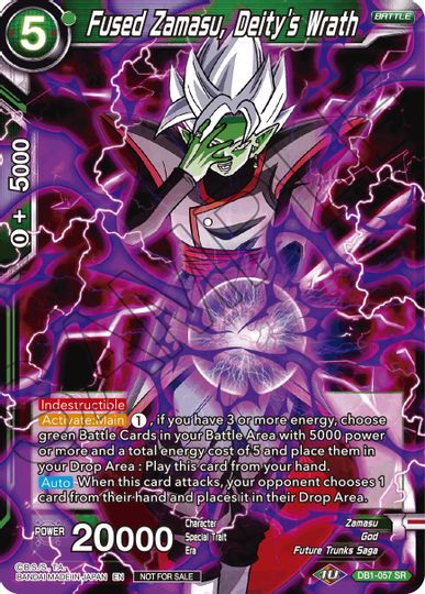 Fused Zamasu, Deity's Wrath (DB1-057) [Tournament Promotion Cards] | Red Riot Games CA