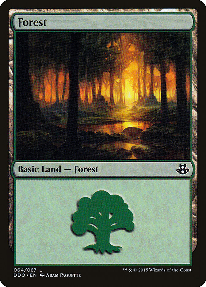 Forest (64) [Duel Decks: Elspeth vs. Kiora] | Red Riot Games CA