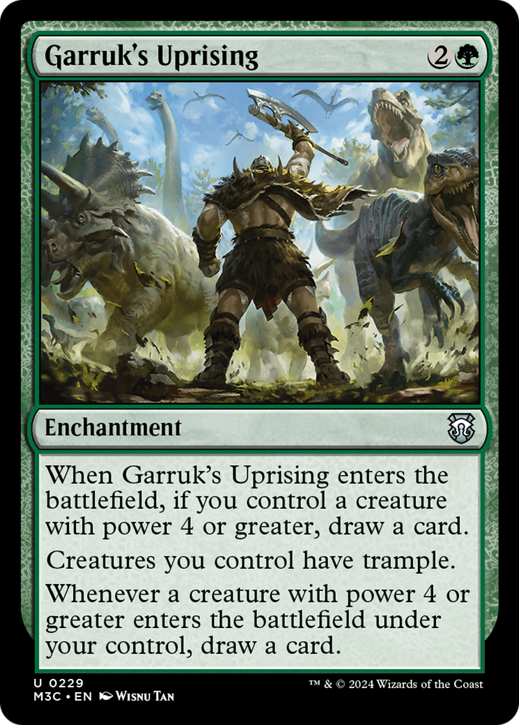 Garruk's Uprising (Ripple Foil) [Modern Horizons 3 Commander] | Red Riot Games CA