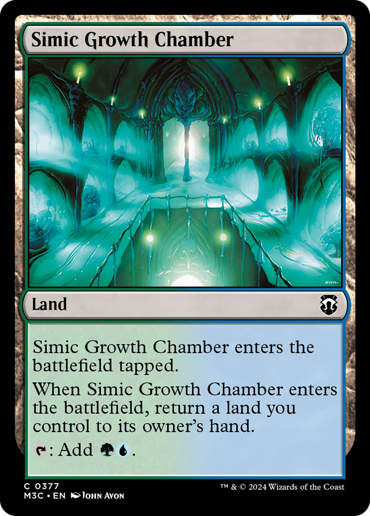 Simic Growth Chamber (Ripple Foil) [Modern Horizons 3 Commander] | Red Riot Games CA