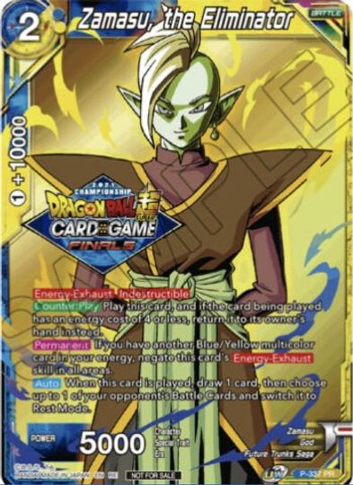 Zamasu, the Eliminator (Championship Pack 2021 Vault Set) (P-337) [Tournament Promotion Cards] | Red Riot Games CA