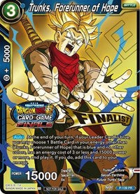 Trunks, Forerunner of Hope (Championship Final 2019) (Finalist) (P-139) [Tournament Promotion Cards] | Red Riot Games CA