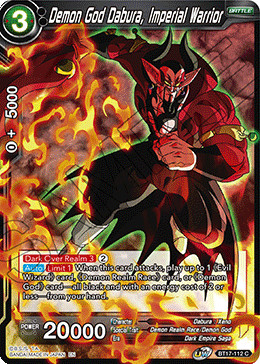 Demon God Dabura, Imperial Warrior (BT17-112) [Ultimate Squad] | Red Riot Games CA