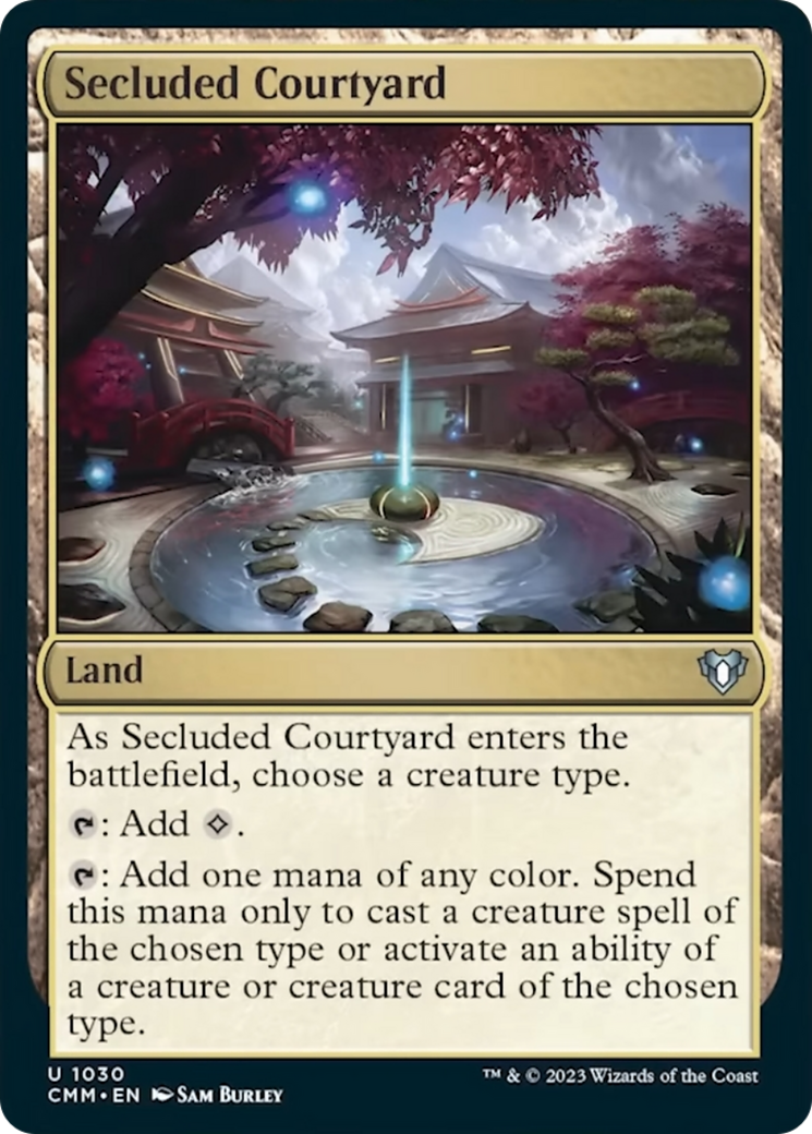 Secluded Courtyard [Commander Masters] | Red Riot Games CA