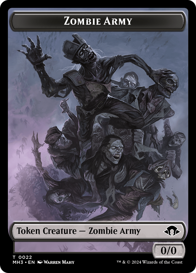 Servo // Zombie Army Double-Sided Token [Modern Horizons 3 Tokens] | Red Riot Games CA