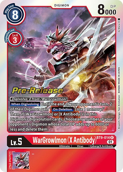 WarGrowlmon (X Antibody) [BT9-014] [X Record Pre-Release Promos] | Red Riot Games CA