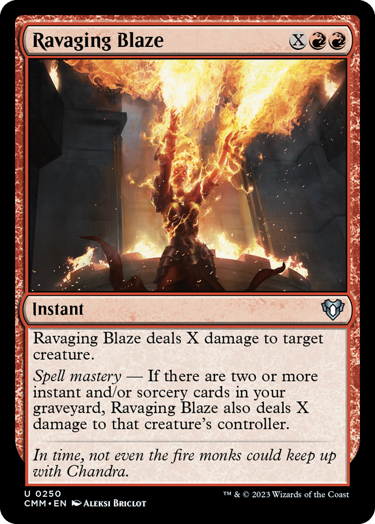 Ravaging Blaze [Commander Masters] | Red Riot Games CA