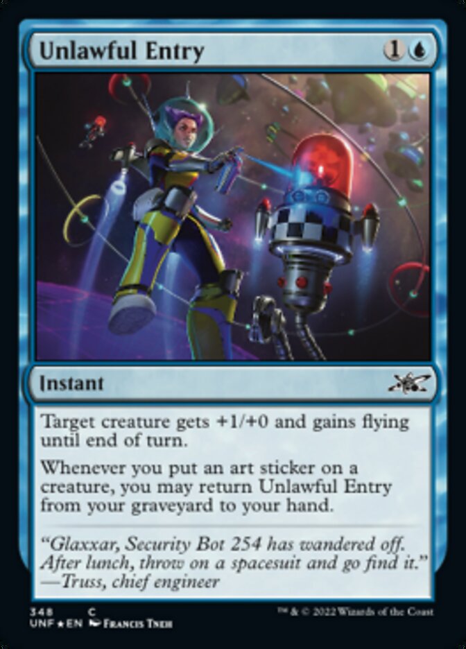 Unlawful Entry (Galaxy Foil) [Unfinity] | Red Riot Games CA