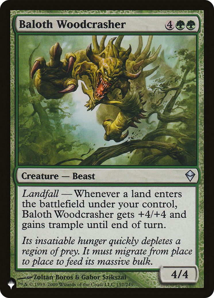 Baloth Woodcrasher [The List Reprints] | Red Riot Games CA