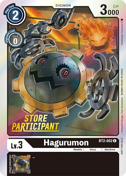 Hagurumon [BT2-052] (Store Participant) [Release Special Booster Promos] | Red Riot Games CA