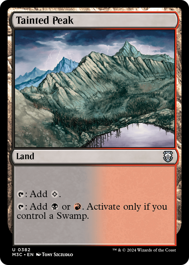 Tainted Peak (Ripple Foil) [Modern Horizons 3 Commander] | Red Riot Games CA