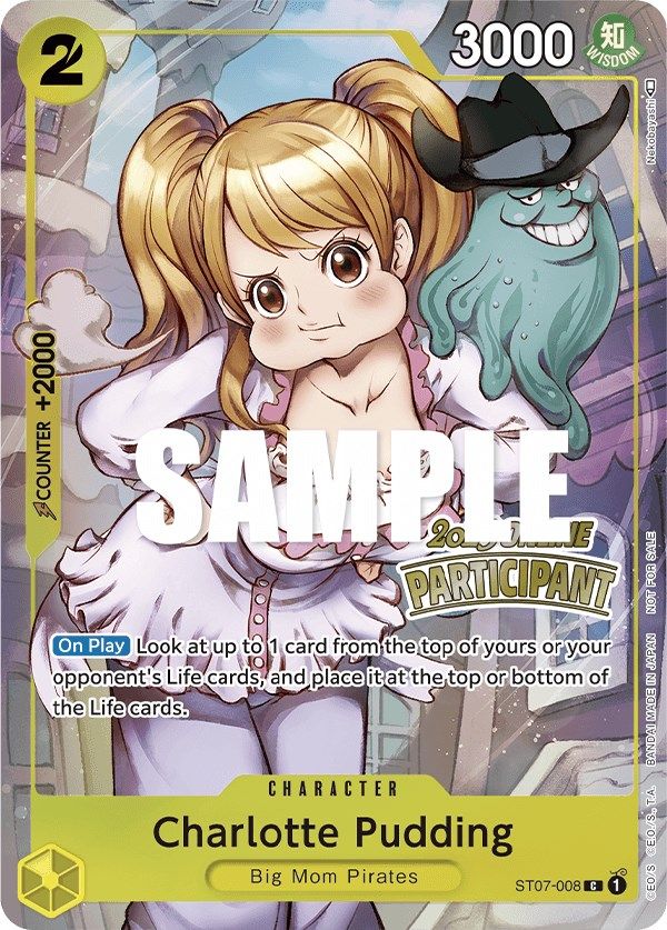 Charlotte Pudding (Online Regional 2023) [Participant] [One Piece Promotion Cards] | Red Riot Games CA
