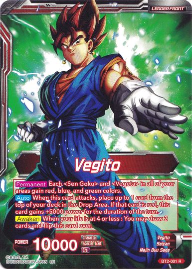 Vegito // Fusion Warrior Super Saiyan Vegito (Collector's Selection Vol. 1) (BT2-001) [Promotion Cards] | Red Riot Games CA