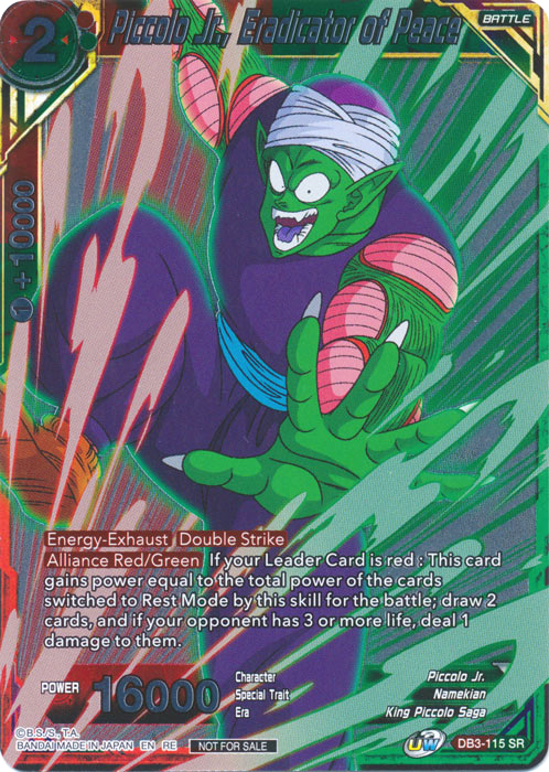 Piccolo Jr., Eradicator of Peace (Event Pack 09 - Alternate Foil) (DB3-115) [Tournament Promotion Cards] | Red Riot Games CA