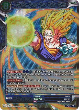 Bursting Energy Super Saiyan Vegito (P-014) [Promotion Cards] | Red Riot Games CA