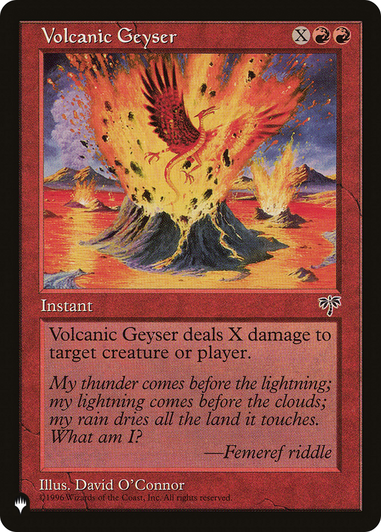 Volcanic Geyser [The List Reprints] | Red Riot Games CA