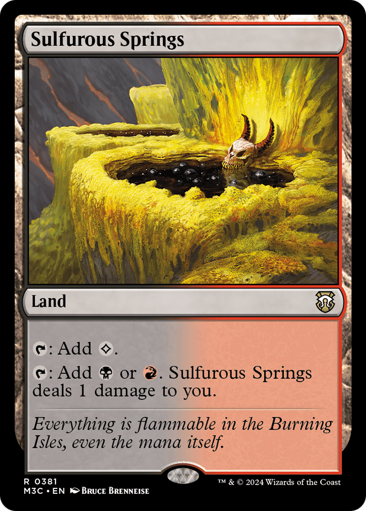 Sulfurous Springs (Ripple Foil) [Modern Horizons 3 Commander] | Red Riot Games CA