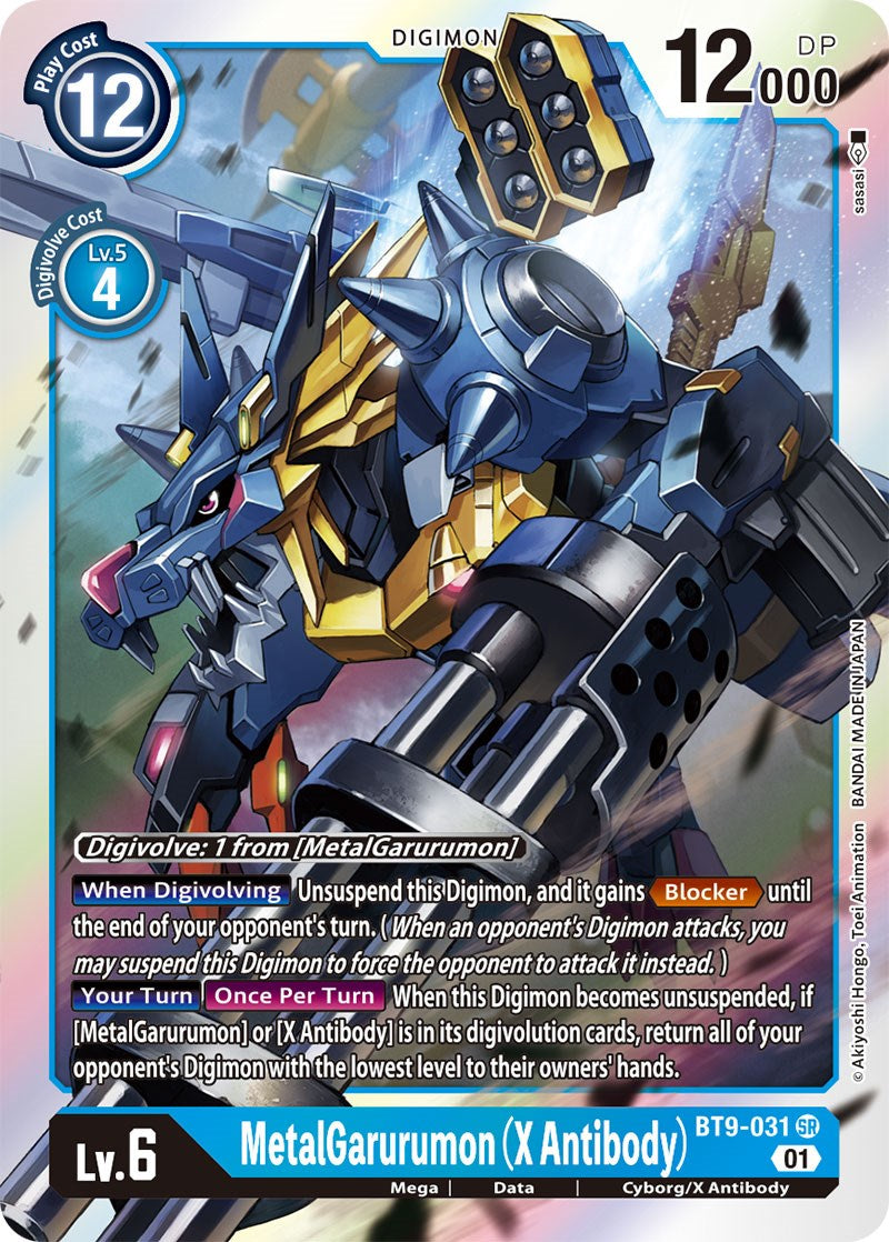 MetalGarurumon (X Antibody) [BT9-031] [X Record] | Red Riot Games CA