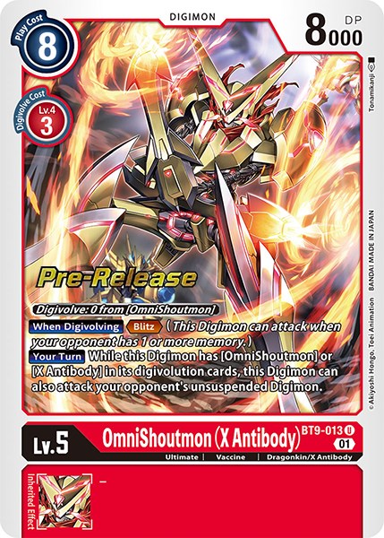 OmniShoutmon (X Antibody) [BT9-013] [X Record Pre-Release Promos] | Red Riot Games CA