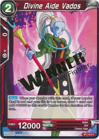 Divine Aide Vados (Winner Stamped) (BT1-010) [Tournament Promotion Cards] | Red Riot Games CA