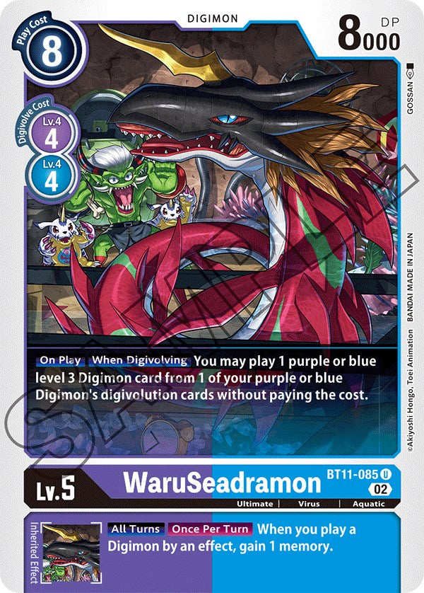 WaruSeadramon [BT11-085] [Dimensional Phase] | Red Riot Games CA