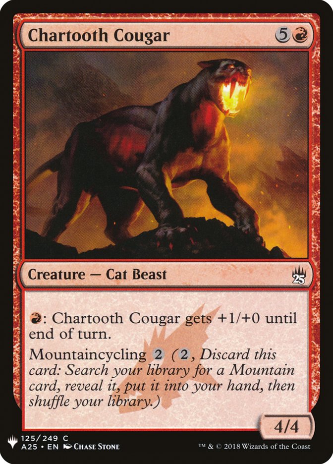 Chartooth Cougar [Mystery Booster] | Red Riot Games CA