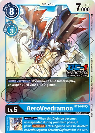 AeroVeedramon [BT2-028] (DC-1 Grand Prix) [Release Special Booster Promos] | Red Riot Games CA