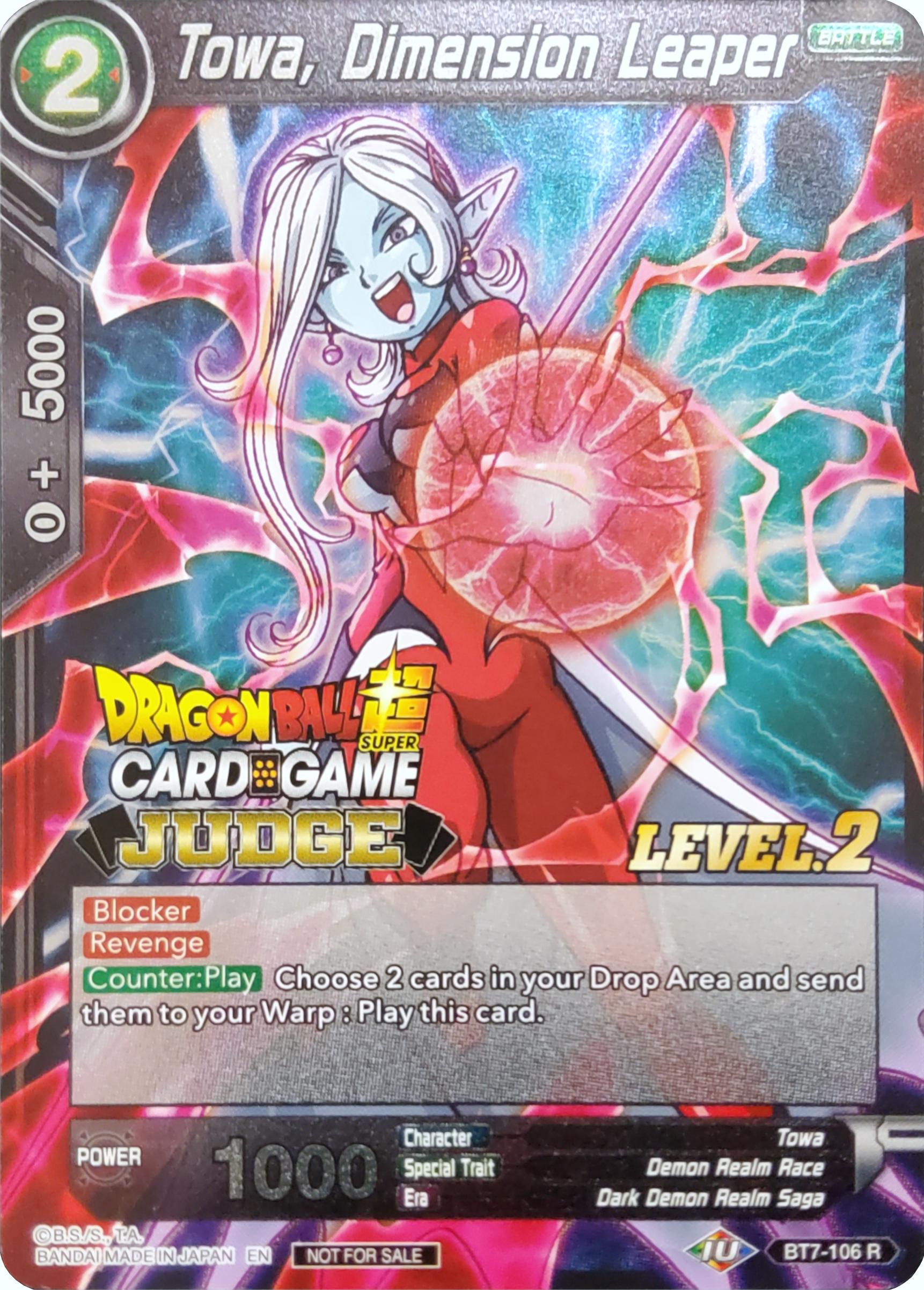 Towa, Dimension Leaper (Level 2) (BT7-106) [Judge Promotion Cards] | Red Riot Games CA