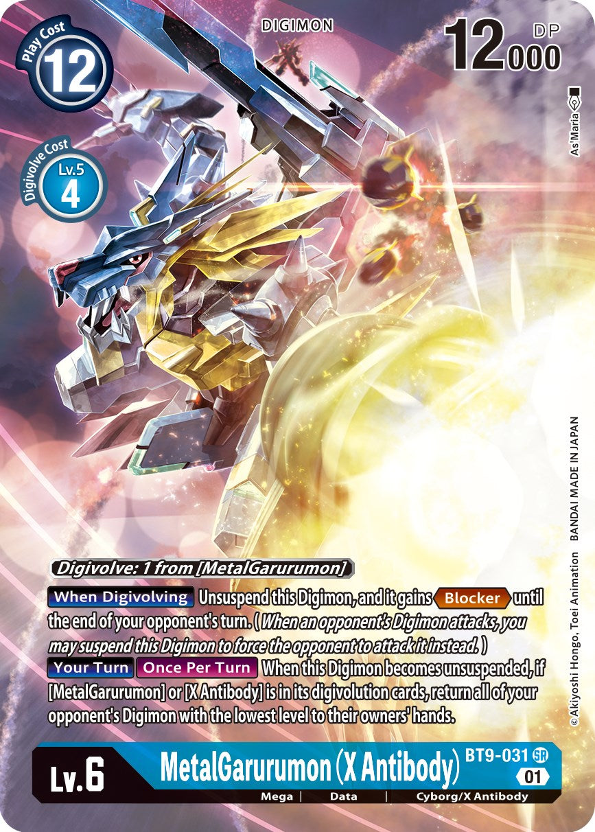 MetalGarurumon (X Antibody) [BT9-031] (Alternate Art) [X Record]