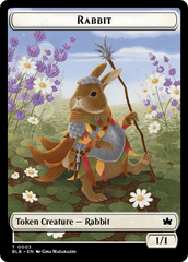 Rabbit // Rabbit Double-Sided Token [Bloomburrow Tokens] | Red Riot Games CA