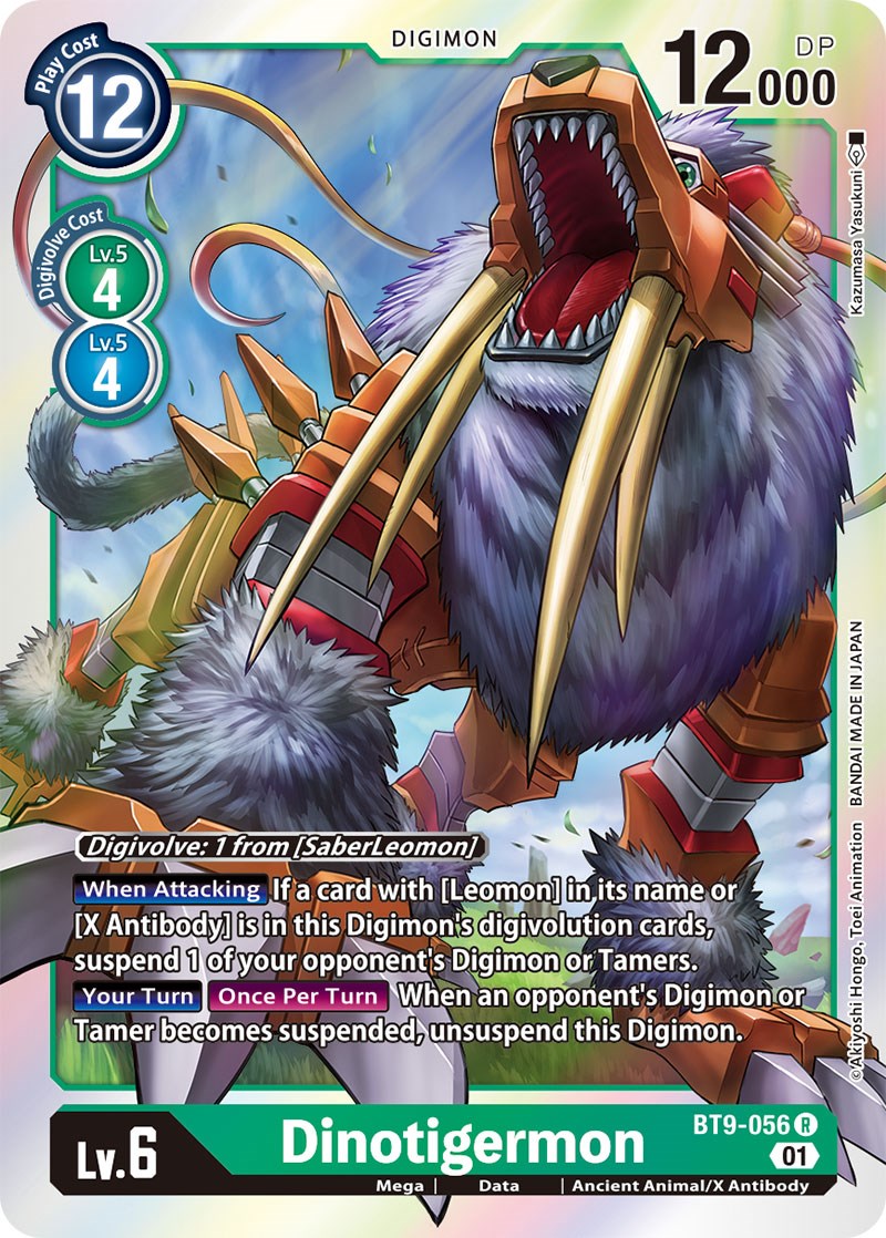 Dinotigermon [BT9-056] [X Record] | Red Riot Games CA