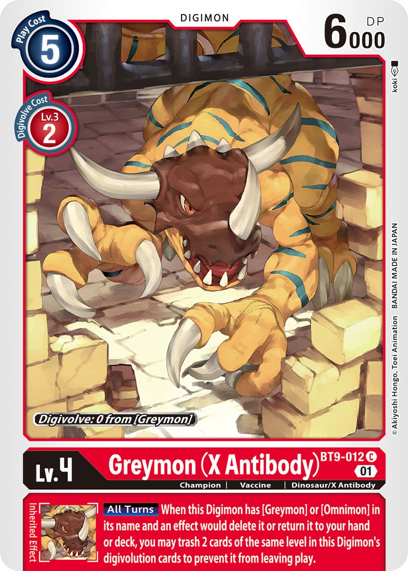 Greymon (X Antibody) [BT9-012] [X Record] | Red Riot Games CA