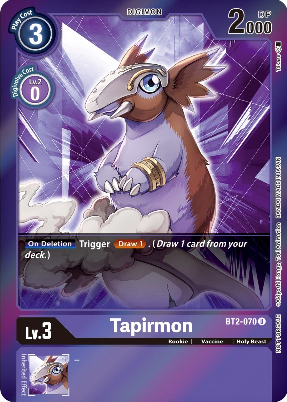 Tapirmon [BT2-070] (Event Pack 4) [Release Special Booster Promos] | Red Riot Games CA