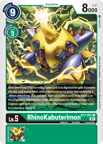 RhinoKabuterimon [BT7-051] [Next Adventure] | Red Riot Games CA