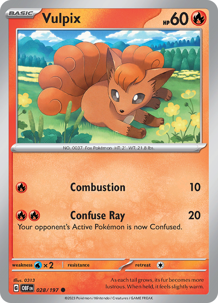 Vulpix (028/197) [Scarlet & Violet: Obsidian Flames] | Red Riot Games CA