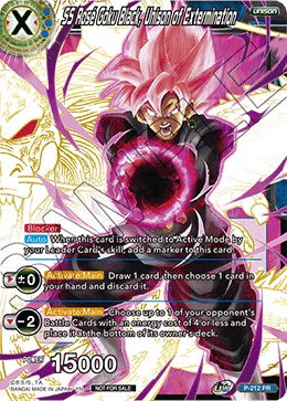 SS Rose Goku Black, Unison of Extermination (Gold Stamped) (P-212) [Promotion Cards] | Red Riot Games CA