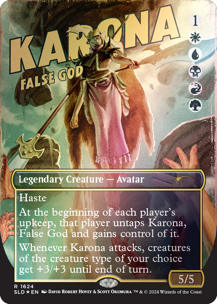 Karona, False God (Rainbow Foil) [Secret Lair Drop Series] | Red Riot Games CA