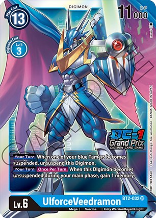 UlforceVeedramon [BT2-032] (DC-1 Grand Prix) [Release Special Booster Promos] | Red Riot Games CA