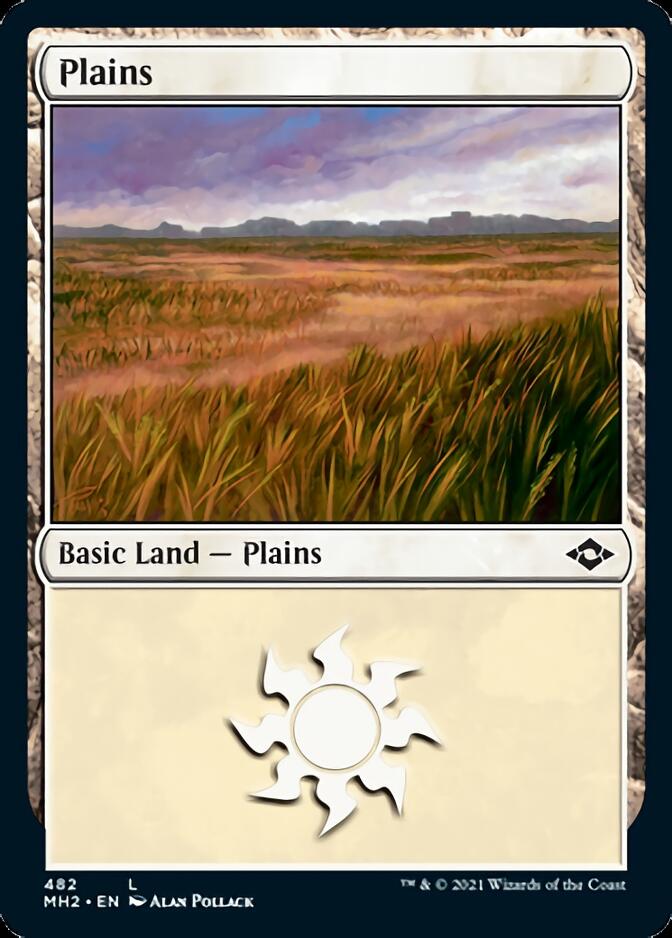 Plains (482) (Foil Etched) [Modern Horizons 2] | Red Riot Games CA