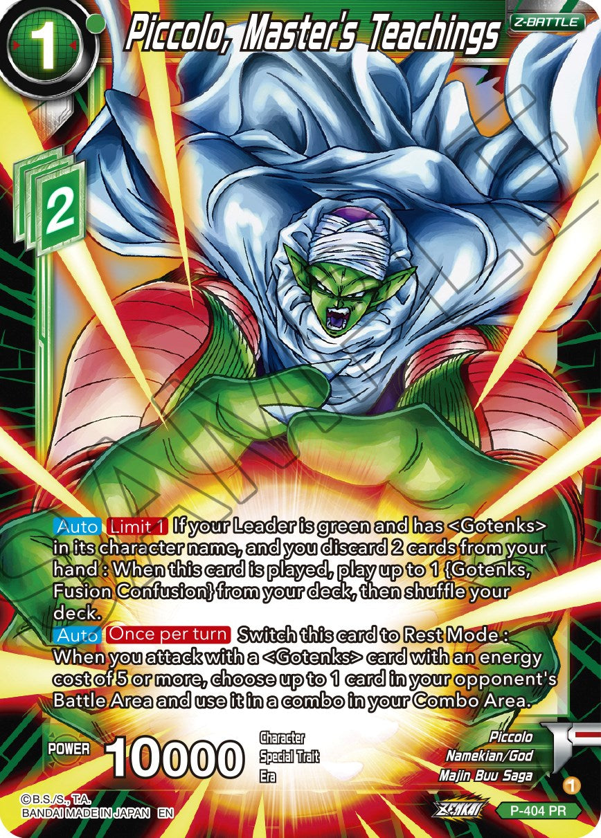 Piccolo, Master's Teachings (P-404) [Promotion Cards] | Red Riot Games CA