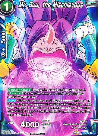 Mr. Buu, the Mischievous (Power Booster) (P-151) [Promotion Cards] | Red Riot Games CA