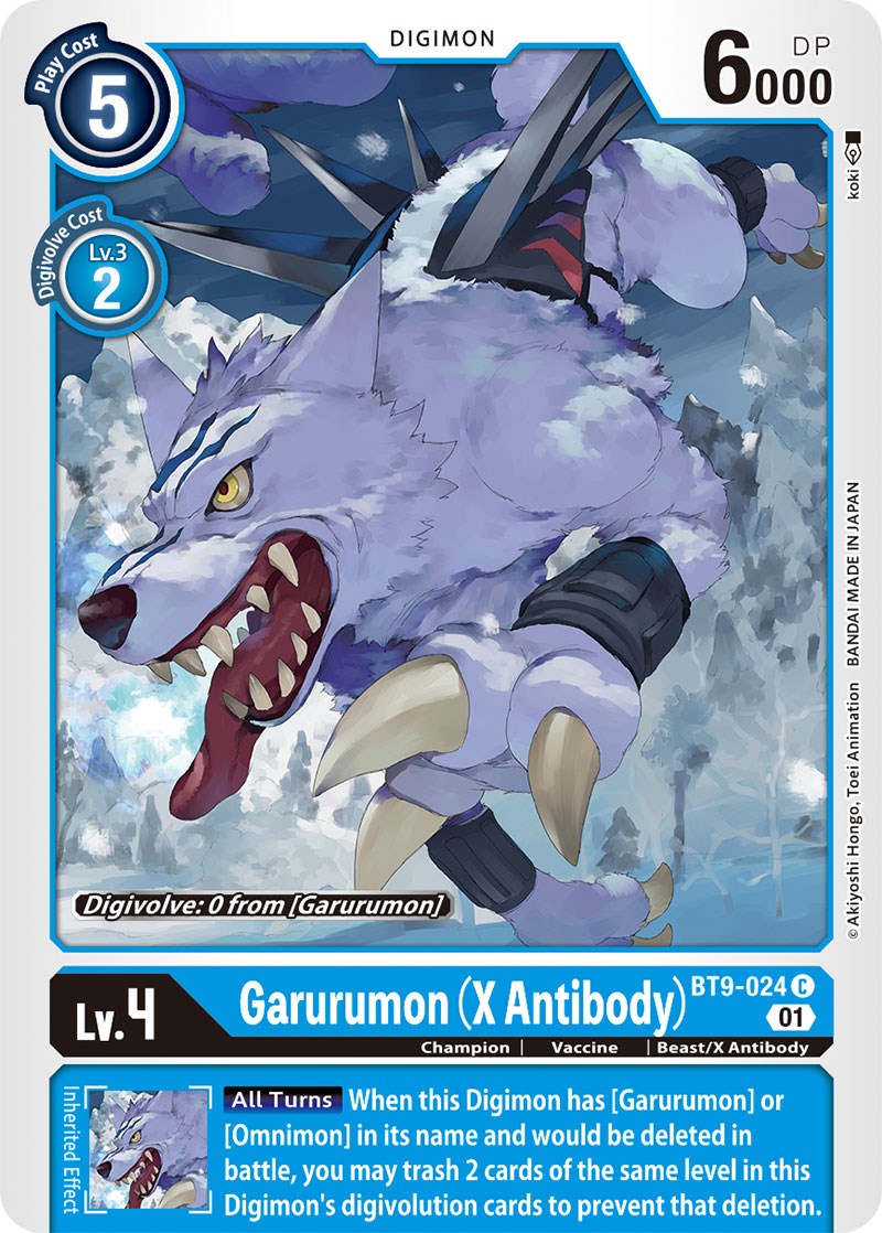 Garurumon (X Antibody) [BT9-024] [X Record] | Red Riot Games CA