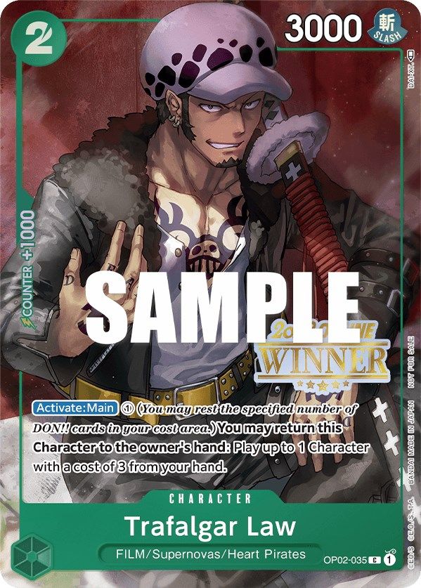 Trafalgar Law (Online Regional 2023) [Winner] [One Piece Promotion Cards] | Red Riot Games CA