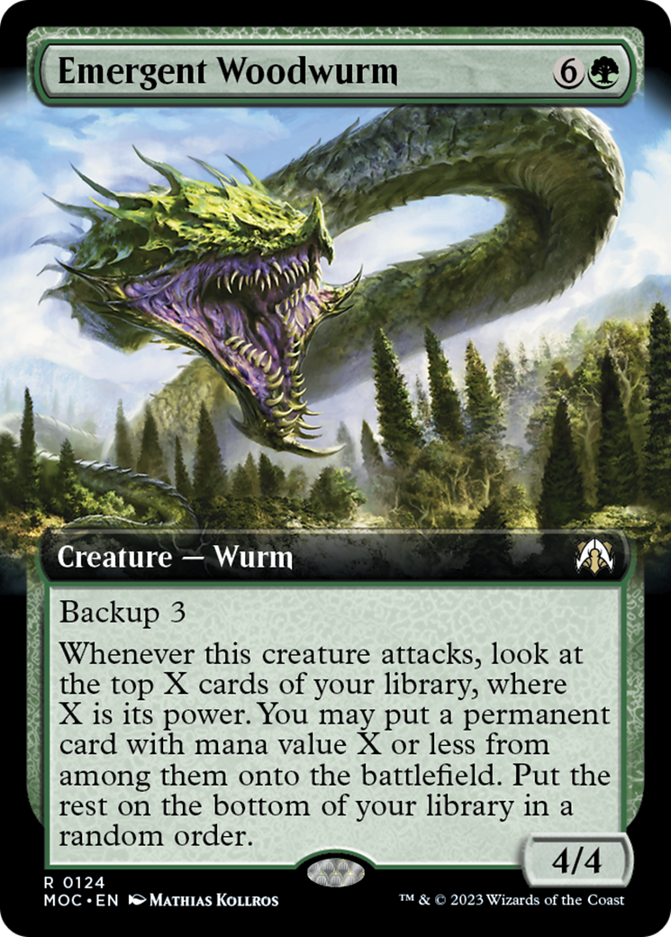 Emergent Woodwurm (Extended Art) [March of the Machine Commander] | Red Riot Games CA