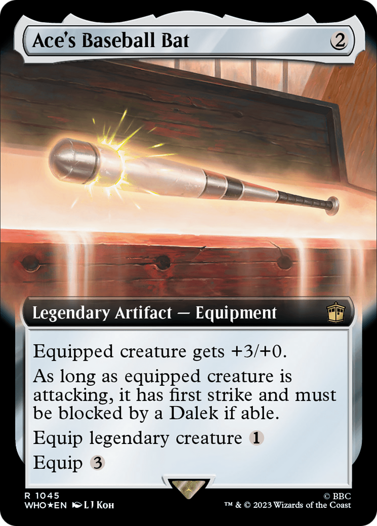 Ace's Baseball Bat (Extended Art) (Surge Foil) [Doctor Who] | Red Riot Games CA