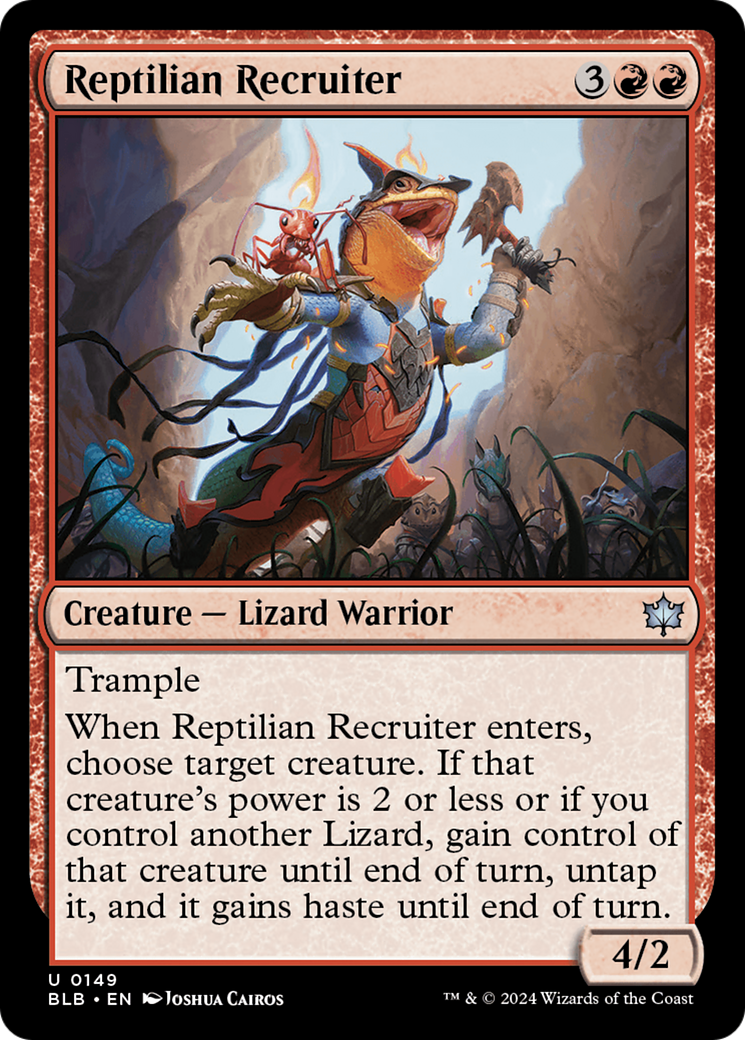 Reptilian Recruiter [Bloomburrow] | Red Riot Games CA