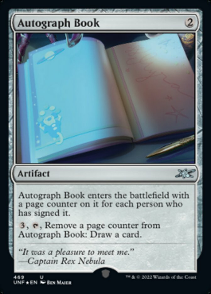 Autograph Book (Galaxy Foil) [Unfinity]