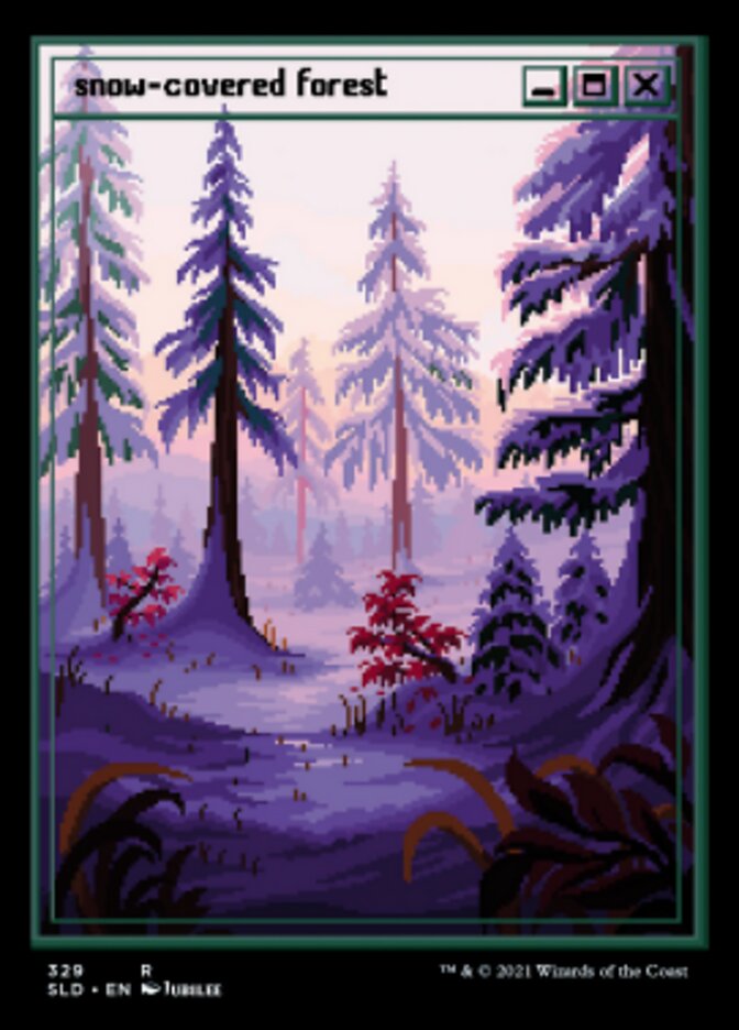 Snow-Covered Forest (Foil Etched) [Secret Lair Drop Series] | Red Riot Games CA